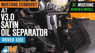 2015-2020 Mustang EcoBoost JLT V3.0 Satin Oil Separator - Driver Side Review & Install