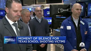 New York Stock Exchange holds moment of silence for Texas school shooting victims