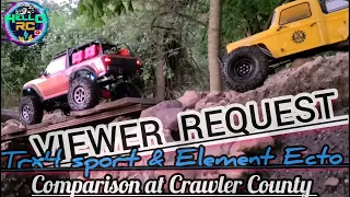 VIEWER REQUEST! Traxxas TRX4 sport and Element Ecto.  Which is Better on the trail and crawling ??