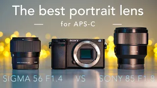 Best portrait lens for Sony APS-C - Sigma 56mm F1.4 vs Sony 85mm F1.8 - Review and side by side test