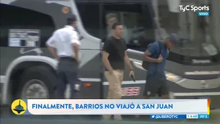 ¡SE VA AL ZENIT! El momento en el que Barrios se entera que no viaja con Boca a San Juan