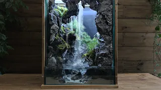 how to build a cave waterfall | Paludarium | Aquaterrarium