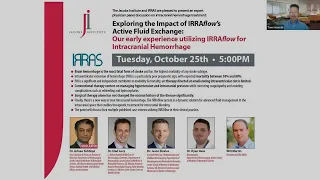 The Jacob's Institute Educational Webinar Series: Exploring the Impact of IRRAflow for ICH