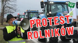 ROLNICY zorganizowali PROTEST w całej Polsce