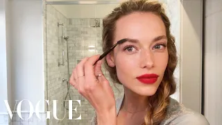 Model Hannah Ferguson's Guide to Her Magic Matte Red Lip | Beauty Secrets | Vogue