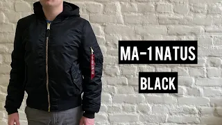 Бомбер Alpha Industries MA-1 Natus Black (Черный)