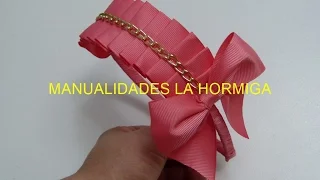 COMO HACER  1 DIADEMAS   PARA NIÑAS CINTA DOBLADA🎀 Headband for hair #111