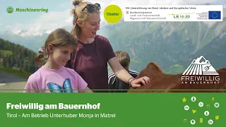 Lisas Erlebnisse mit Freiwillig am Bauernhof in Tirol