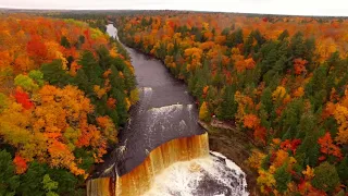 Fall Colors at Tahquamenon Falls in Paradise, Michigan