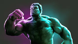 The Incredible Hulk Digital Art Portrait Painting #marvel #theavengers