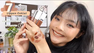 7 LIPPEN COKLAT 🤎 SAWO MATANG APPROVED✅ FAVORITKU | RIRIEPRAMS