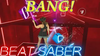 Beat Saber | AJR – BANG! (Expert+) First Attempt | Mixed Reality