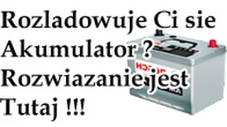 Pobor pradu na postoju? Rozladowujacy sie akumulator?