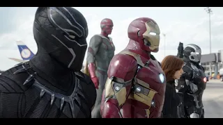 Iron Man Team  vs  Captain America  Team - Airport Battle Scene - Civil War (Movie CLIP HD)