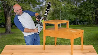 Turning This Side Table into a Modern Computer Desk