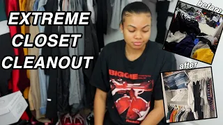 EXTREME CLOSET CLEANOUT | ORGANIZE WITH ME + Shop my Closet