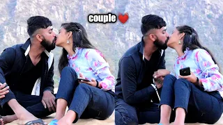 lips kissing prank on my cute girlfriend Soniya gone extremely romantic kissing video