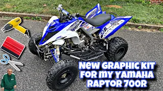 PRIMERA MODIFICACIÓN A MI YAMAHA RAPTOR 700R😤 INSTALACIÓN DE GRAPHIC KIT ✂️