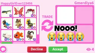 😱😋Nooo! Traded *ALL My MEGA NEONS* For This VERY OLD HIGH VALUE PET In Adopt Me + HUGE WIN TRADES!