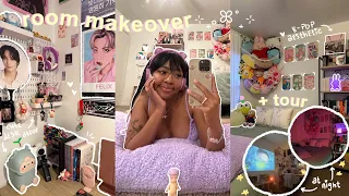 EXTREME ROOM MAKEOVER + ROOM TOUR 2024 ⊹🌷🧺 *kpop aesthetic & pinterest inspired*