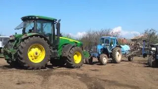 John Deere 8270r and MTZ 82