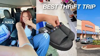 Thrift with me + haul 👙 Best thrift finds ever