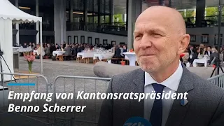 Kantonsratspräsident Benno Scherrer in Uster gefeiert