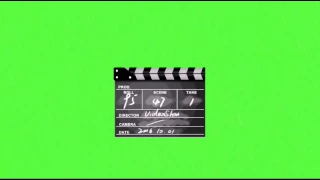 Clapperboard Green Screen / Chroma Key