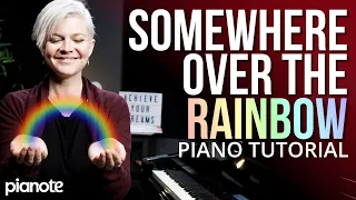 How to Play "Somewhere Over The Rainbow" 🌈 (Beginner Piano Lesson)