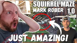 WATCHING Mark Rober for the FIRST TIME! (Squirrel Maze 1.0- Ninja Warrior Course REACTION!)