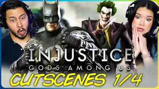 INJUSTICE: GODS AMONG US CUTSCENES (Part 1) REACTION!