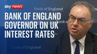 Watch: Governor of Bank of England holds news conference after interest rate announcement