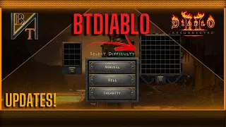 Recent Updates And Changes To BTDiablo: Diablo 2 Resurrected Mod