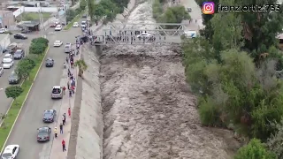 😰Río Moquegua - Precisos INSTANTES del ingreso del río 05 Febrero | Lluvias Perú 2019