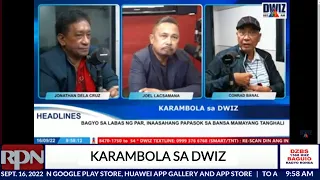 KARAMBOLA SA DWIZ |  September 16, 2022    DWIZ 882 MANILA sa RPN