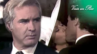 Rogelio besa a Andrea frente a todos el día de su boda | Vivir un poco | C-110 | tlnovelas