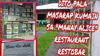 MANAY ALICE RESTAURANT & RESTOBAR BRGY.BOLOS IROSIN SORSOGON.