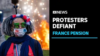 Protesters fight on as France's pension reforms signed into law | ABC News