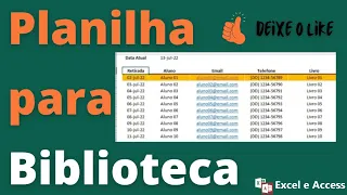 Como fazer uma planilha para Biblioteca