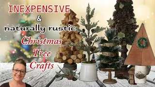 *INEXPENSIVE & NATURALLY RUSTIC* Christmas Tree Crafts for Home Decor~DIY Christmas Tree Ideas