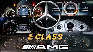 All Mercedes Benz E Class AMG(1963-2023) Acceleration battle 0-100|w110w115w123w124w210w211w212w213|
