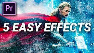 5 FAST & EASY VISUAL EFFECTS in Premiere Pro