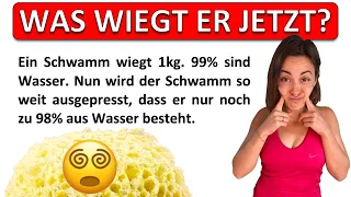 🧽🧽🧽 ACHTUNG, FALL NICHT DRAUF REIN! | Berechne das Gewicht vom Schwamm! | Das Schwamm-Wunder