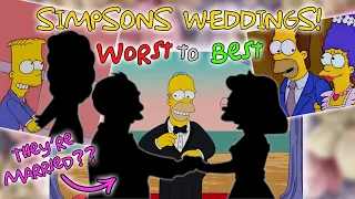 Ranking Simpsons Wedding Episodes WORST to BEST