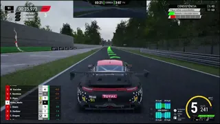 assetto corsa competizione testando corrida  na chuva e reage  batida.