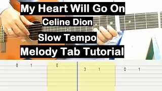 My Heart Will Go On Guitar Lesson Melody Tab Tutorial Slow Tempo Guitar Lessons for Beginners