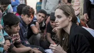 Angelina Jolie giving a voice to refugees in Syria
