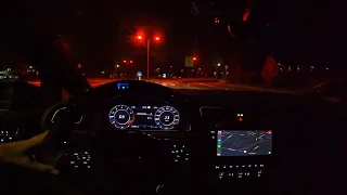 POV LOUD VW Golf Mk7.5R 375HP - Akrapovic - DSG farts - Launch Control - Nightdrive