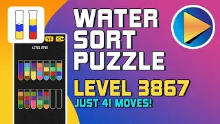 Water Sort Puzzle Level 3867 Walkthrough [41 Moves!]