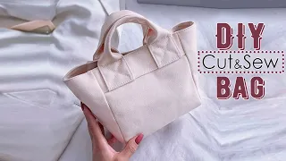 DIY SIMPLE BAG CRAFT ✂ Sewing Textile Purse in 20 min